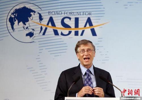 中国侨网比尔盖茨(中新社发 张浩 摄)