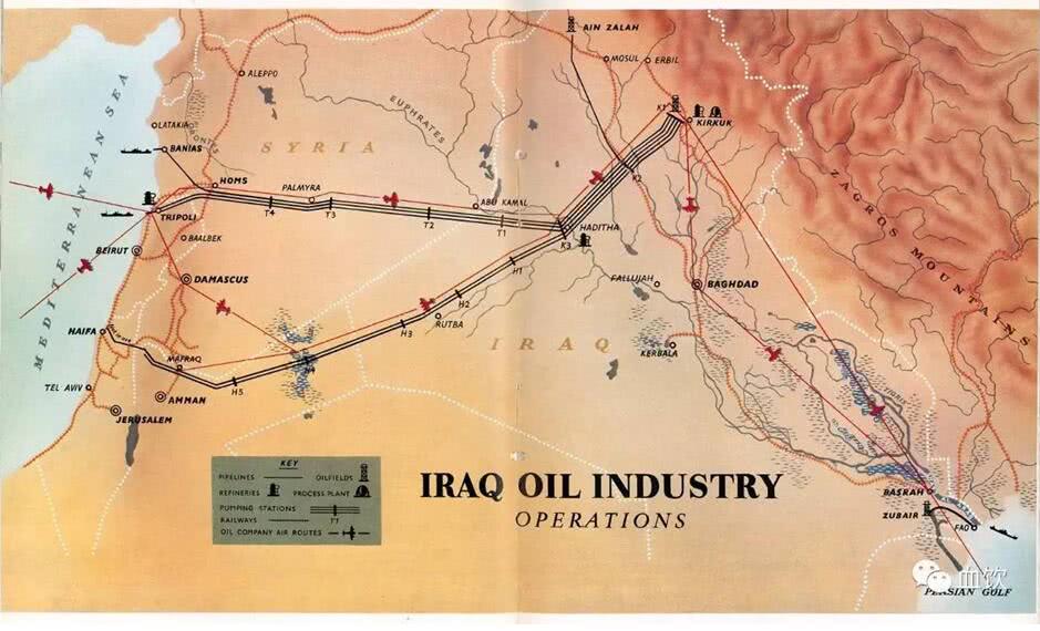 在控制中东大部分油气资源后,美国开始着手控制中东重要的油气管线图片