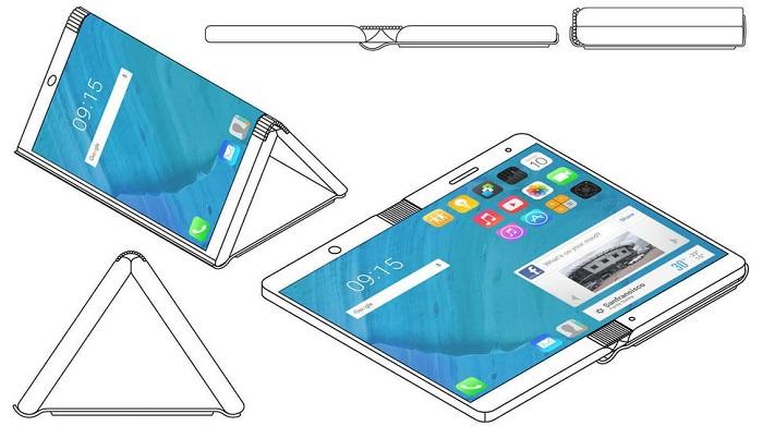 摩托罗拉获得一项折叠屏手机概念设计专利
