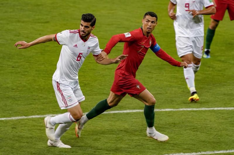 赛场组图:世界杯小组赛第三轮 葡萄牙1:1战平伊朗