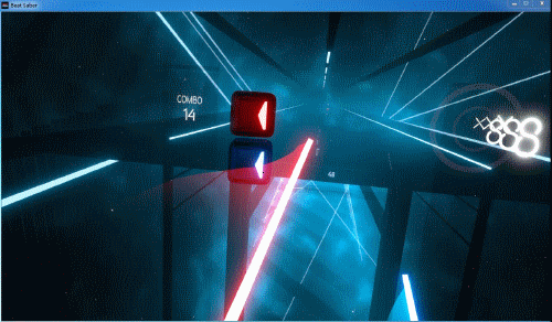 大朋e3《beat saber》试玩:沉迷vr只需一个游戏