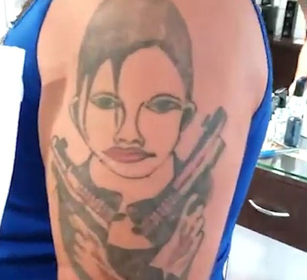 纹身灾难！巴西男子纹安吉丽娜朱莉遭嘲笑