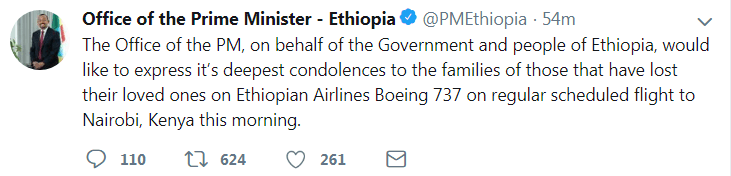埃塞俄比亚航空公司一架载有157人的客机坠毁 机上没有生还者