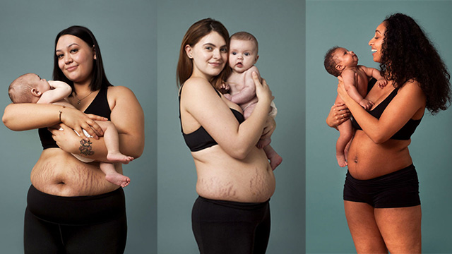 生娃后身材走样?外国妈妈自信展现产后身体