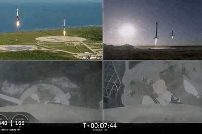 SpaceX首次成功回收重型猎鹰火箭所有三个助推器