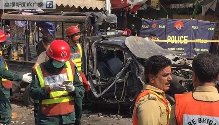 巴基斯坦拉合尔发生爆炸 已致5死18伤