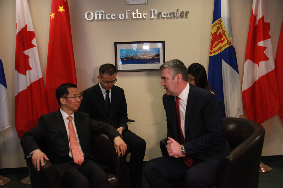访问完中国后，加拿大新斯科舍省省长：希望扩大对华合作