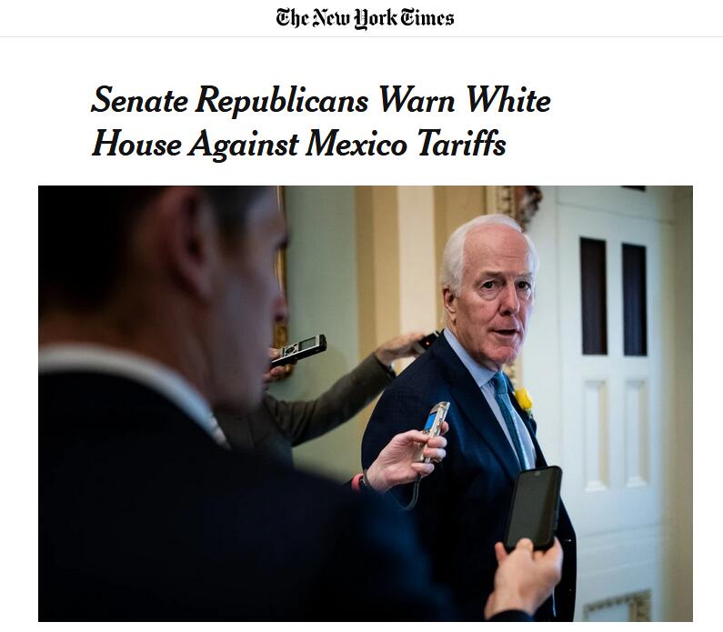 共和党参议员欲阻止对墨西哥征税，特朗普：愚蠢
