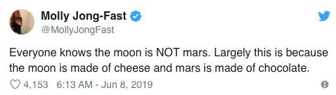 “月球是火星的一部分”？网友求特朗普快去补补课