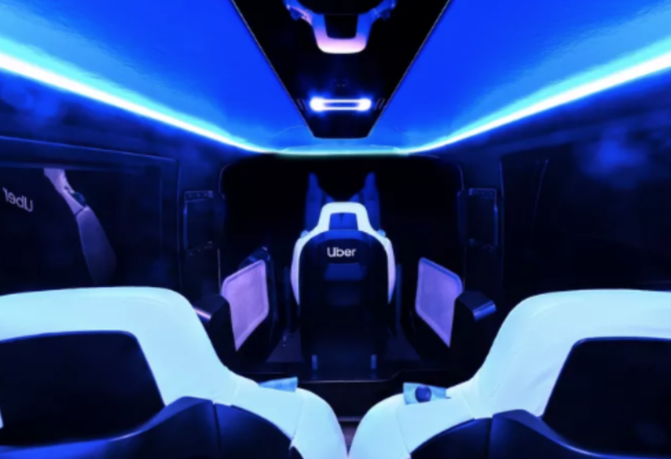 Uber展示空中出租车 内部设计有如直升机座舱