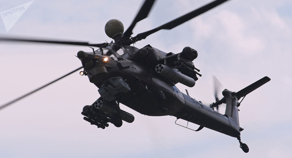 俄军又装备新型武装直升机 米