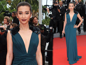 李冰冰性感亮相《好戏还在后头》戛纳首映礼