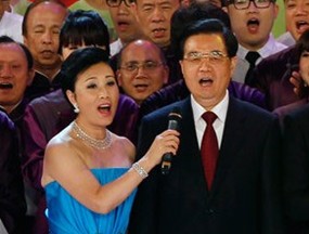 香港回归文艺晚会：胡锦涛唱《歌唱祖国》