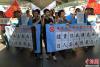 香港工联会成员游行抗议日本窃占中国领土钓鱼岛