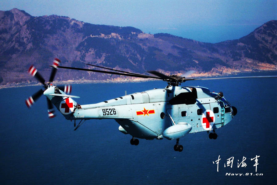 北海舰队新型救护直升机曝光_军事图片_中国广播网