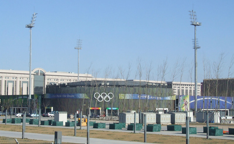 北京奥运场馆五棵松棒球场被拆除