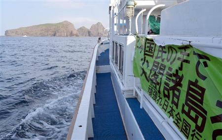 2012年6月26日日本政客乘坐该船前往钓鱼岛