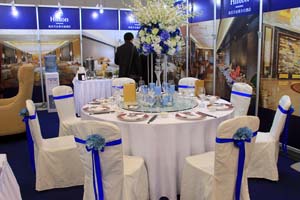 南京万达希尔顿酒店展台