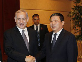 以色列总理参观上海犹太难民纪念馆