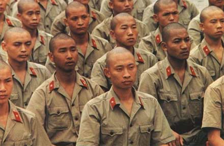 解放军土得有杀气土得让敌人胆寒