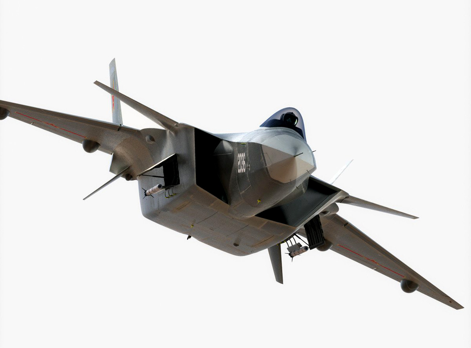 歼-20改进型原型机模型曝光