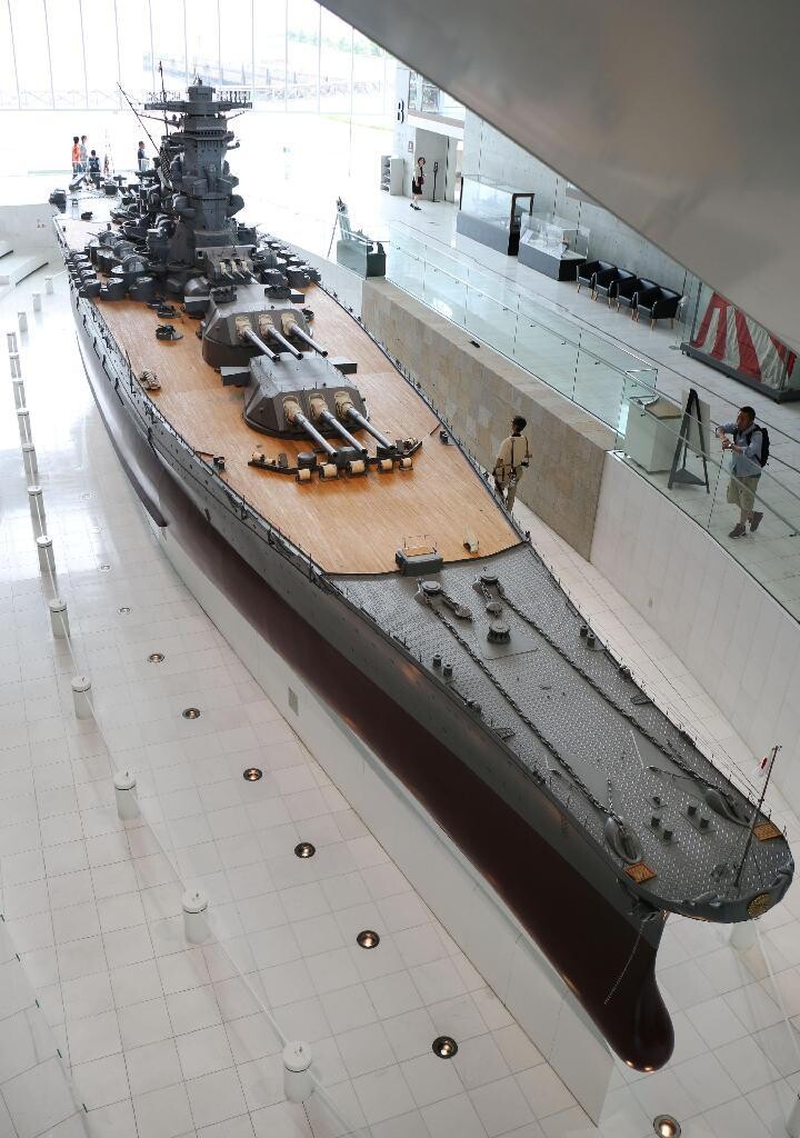 由于对外展出了比例为1/10 的旧日本海军战舰大和号的