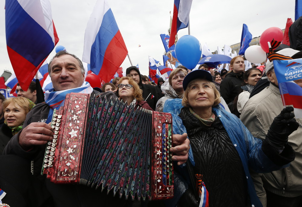 红场当地时间5月1日早举行了工会联合会游行活动,庆祝五一国际劳动节