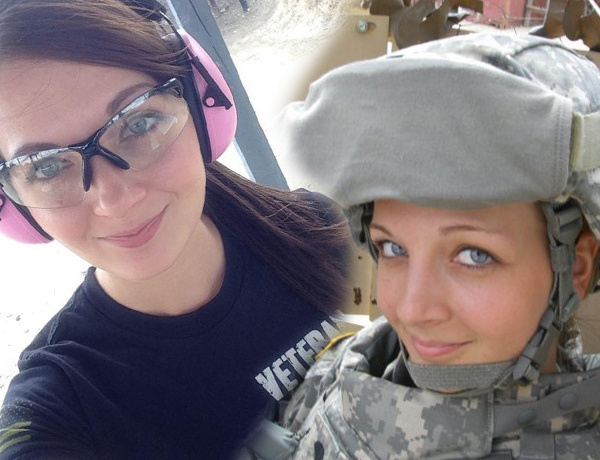 可爱退伍女兵曾上过伊拉克战场(1/7)