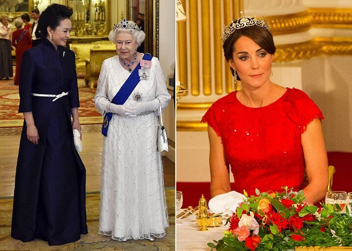 英媒：凯特王妃红裙惊艳 衬中国国旗颜色迎接习主席