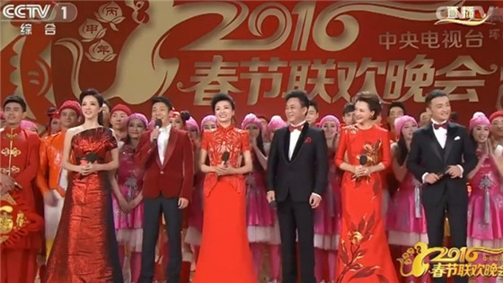 2016央视春晚主持人出场 众分会场亮相