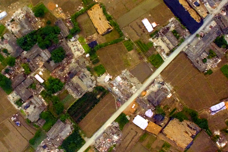 5月16日四川德阳市什邡市洛水镇无人机遥感影像