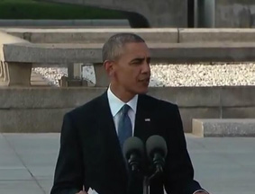 奥巴马在广岛和平公园发表演讲