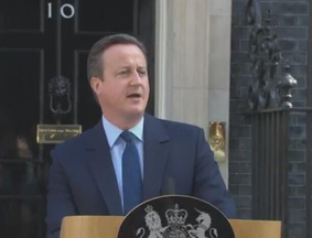 英国首相卡梅伦就公投发表讲话 宣布将辞职
