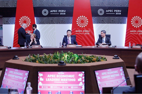 习近平出席APEC第二十四次非正式会议并发表讲话