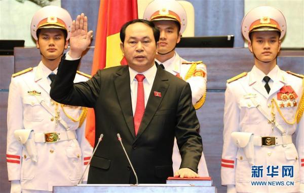 越南国家主席陈大光抵达北京 将出席一带一路高峰论坛