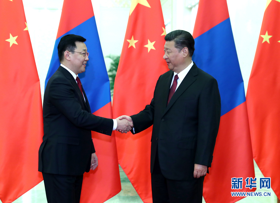 习近平会见蒙古国总理额尔登巴特