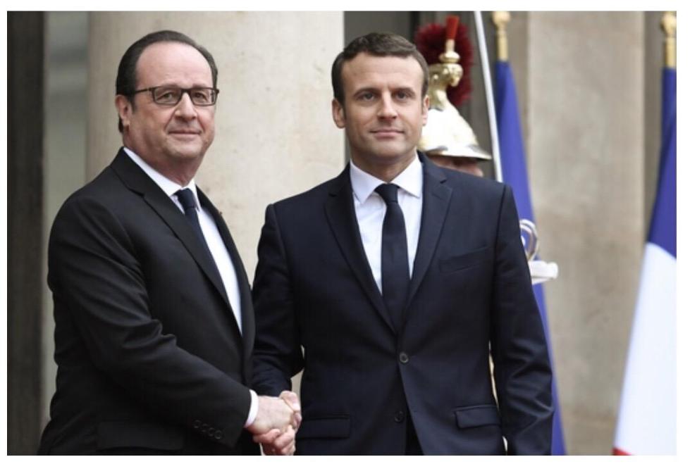 法国新任总统马克龙正式入主爱丽舍宫