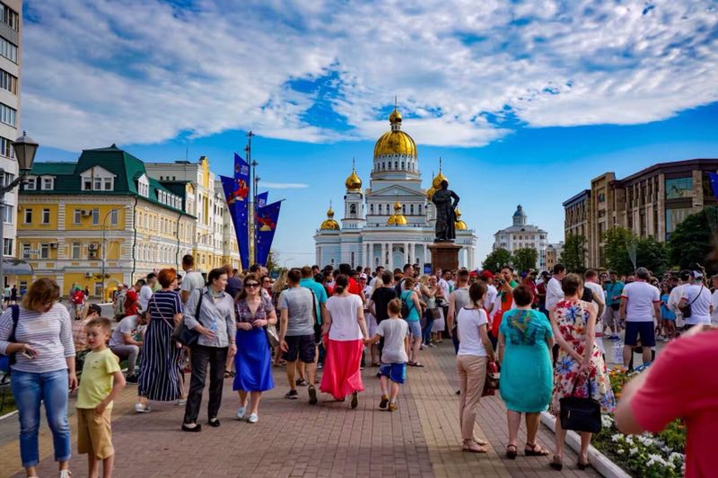 世界杯热浪席卷小城萨兰斯克