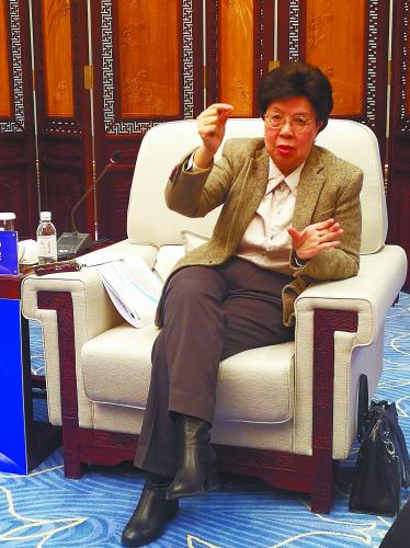 陈冯富珍接受本报采访。张妮摄