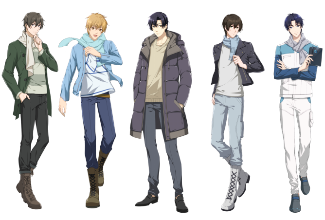 (《全职高手》五大主角,左起依次为王杰希,黄少天,叶修,周泽楷