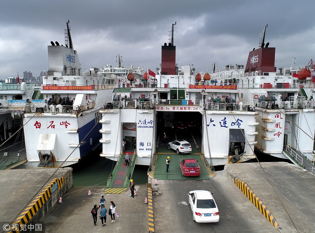 海口港过海通畅游人赞