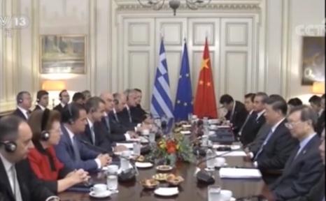 视频 | 习近平同希腊总理米佐塔基斯会谈